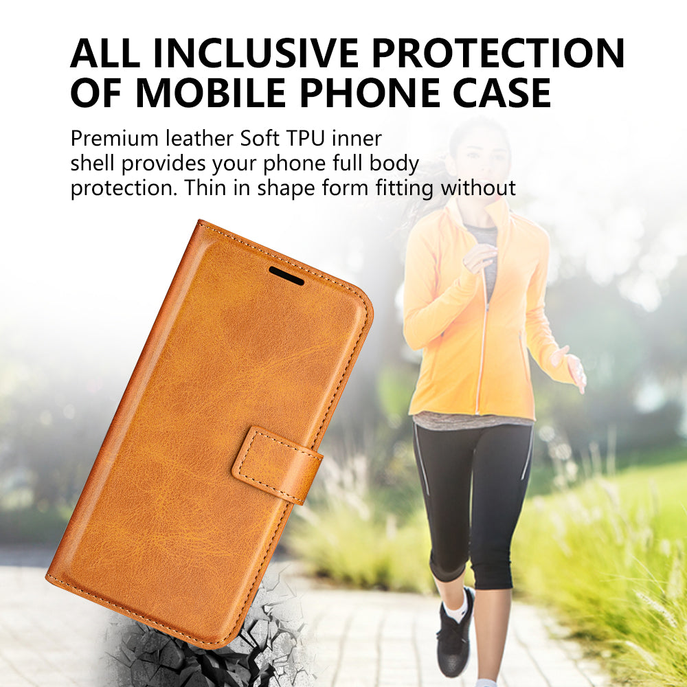Shockproof Phone Case For OnePlus 11 5G, PU Leather Stand Wallet Calf Texture Square Magnetic Clasp Phone Cover - Black