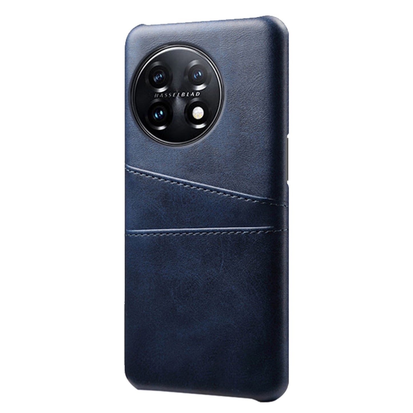 For OnePlus 11 5G Slim Phone Case with Dual Card Slots Shockproof Non-slip Cell Phone Cover - Blue