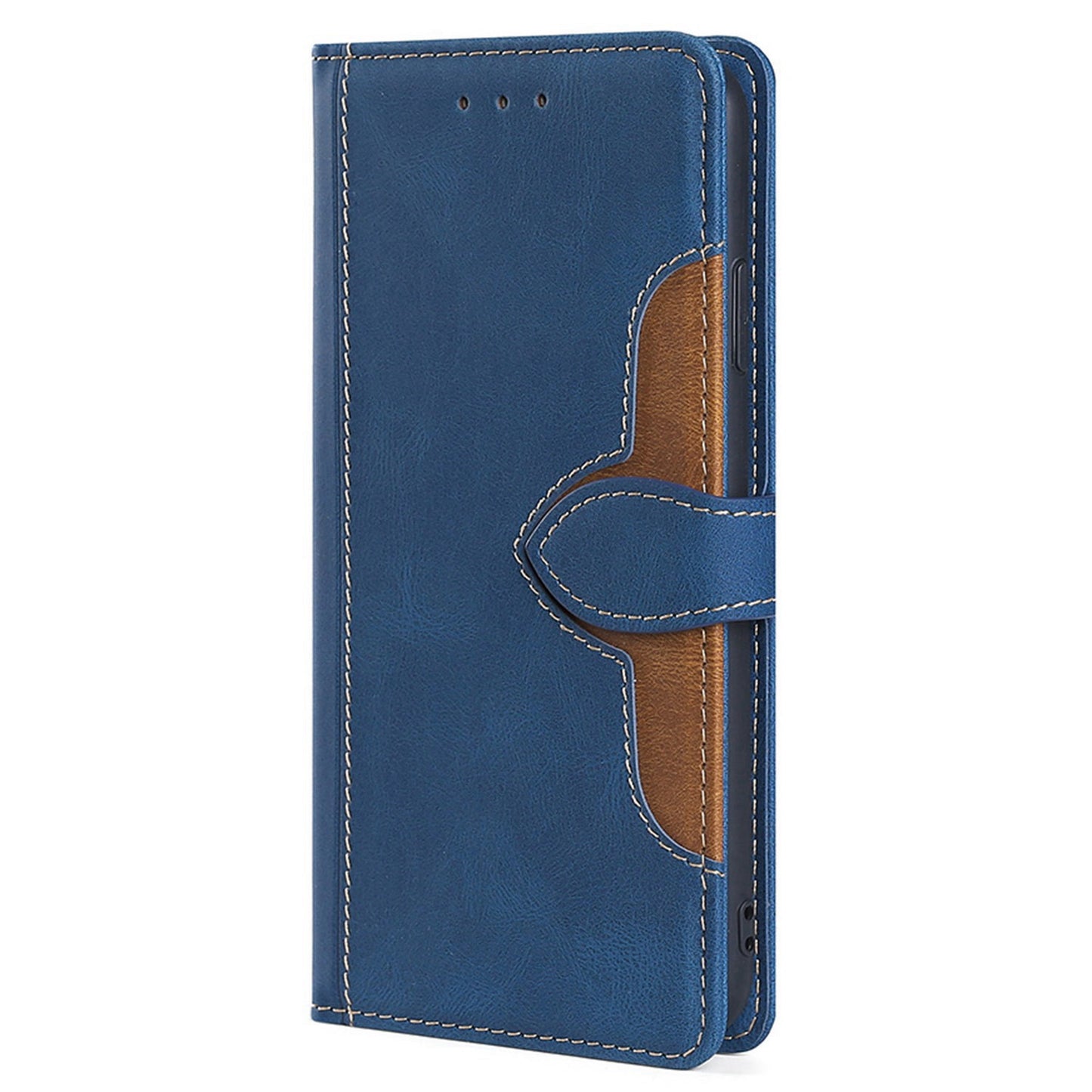 Shockproof Cell Phone Cover for OnePlus 11 5G, Straw Hat Pattern Stand Wallet Anti-scratch Mobile Phone Case - Blue