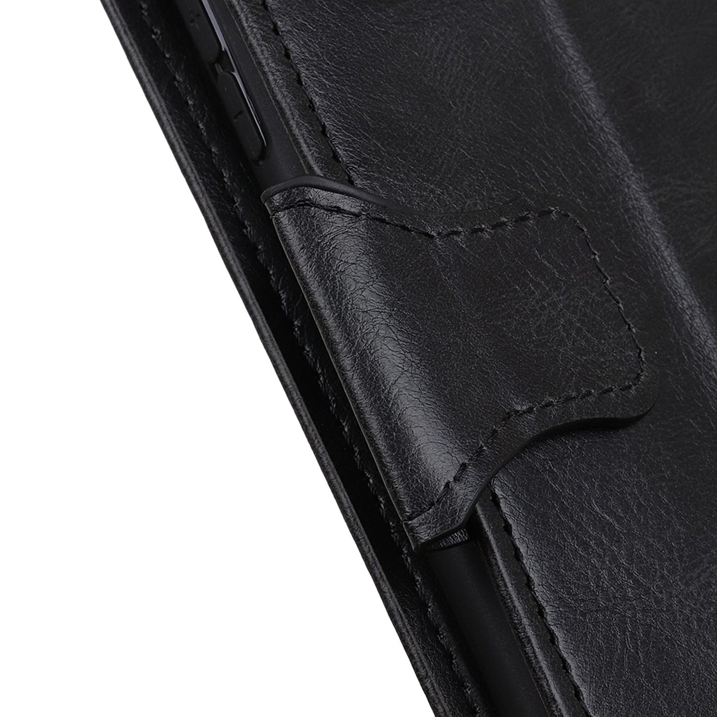 For OnePlus 11 5G Crazy Horse Texture Scratch-resistant Phone Case Wallet Stand PU Leather Cell Phone Cover - Black
