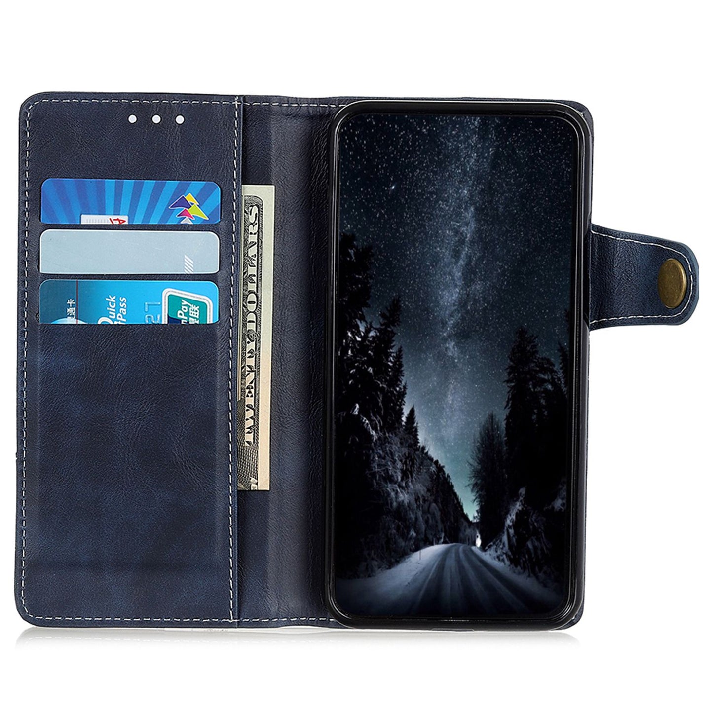 For OnePlus 11 5G S-shaped Texture Phone Case Stand Wallet Protective Cell Phone Flip Cover - Blue