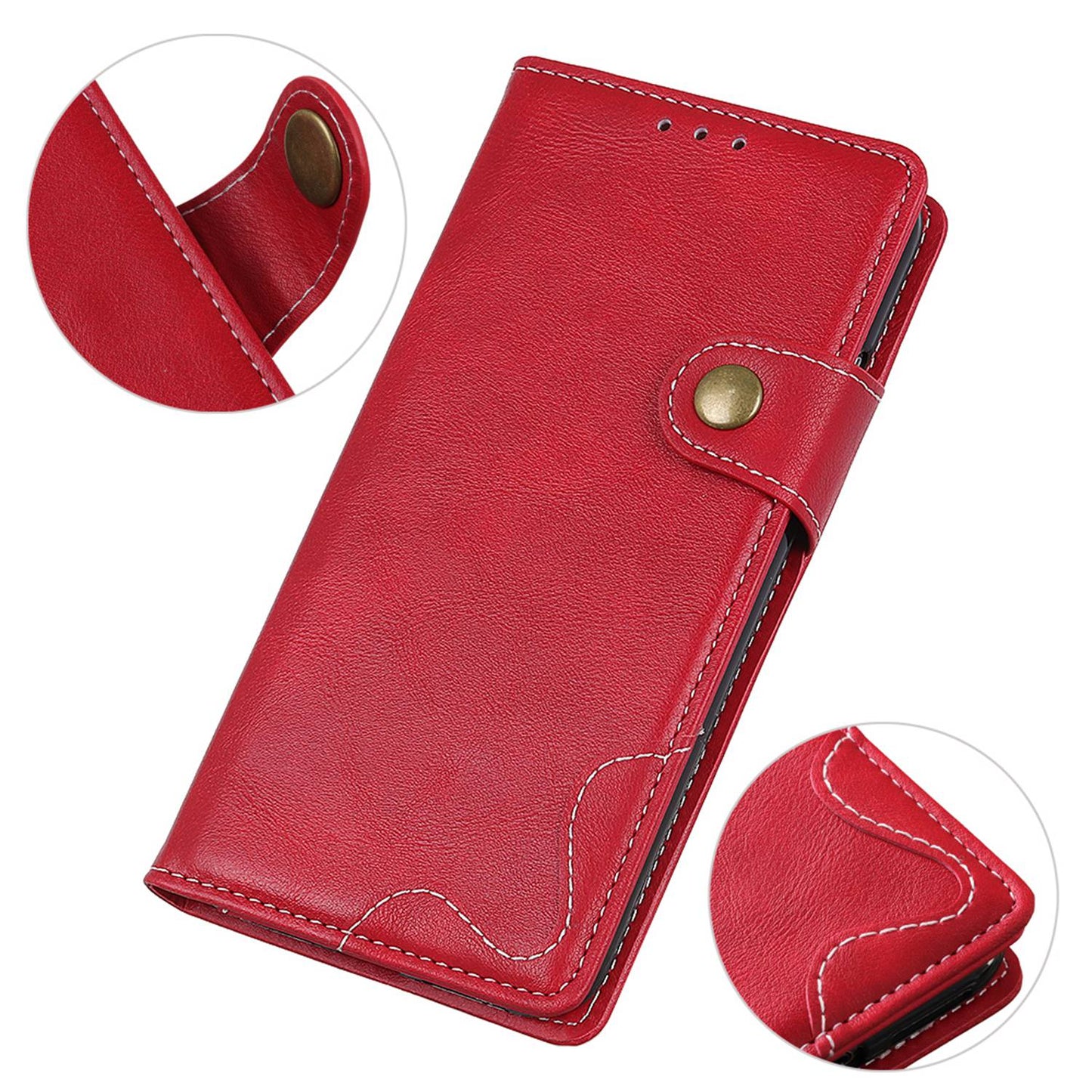For OnePlus 11 5G S-shaped Texture Phone Case Stand Wallet Protective Cell Phone Flip Cover - Red