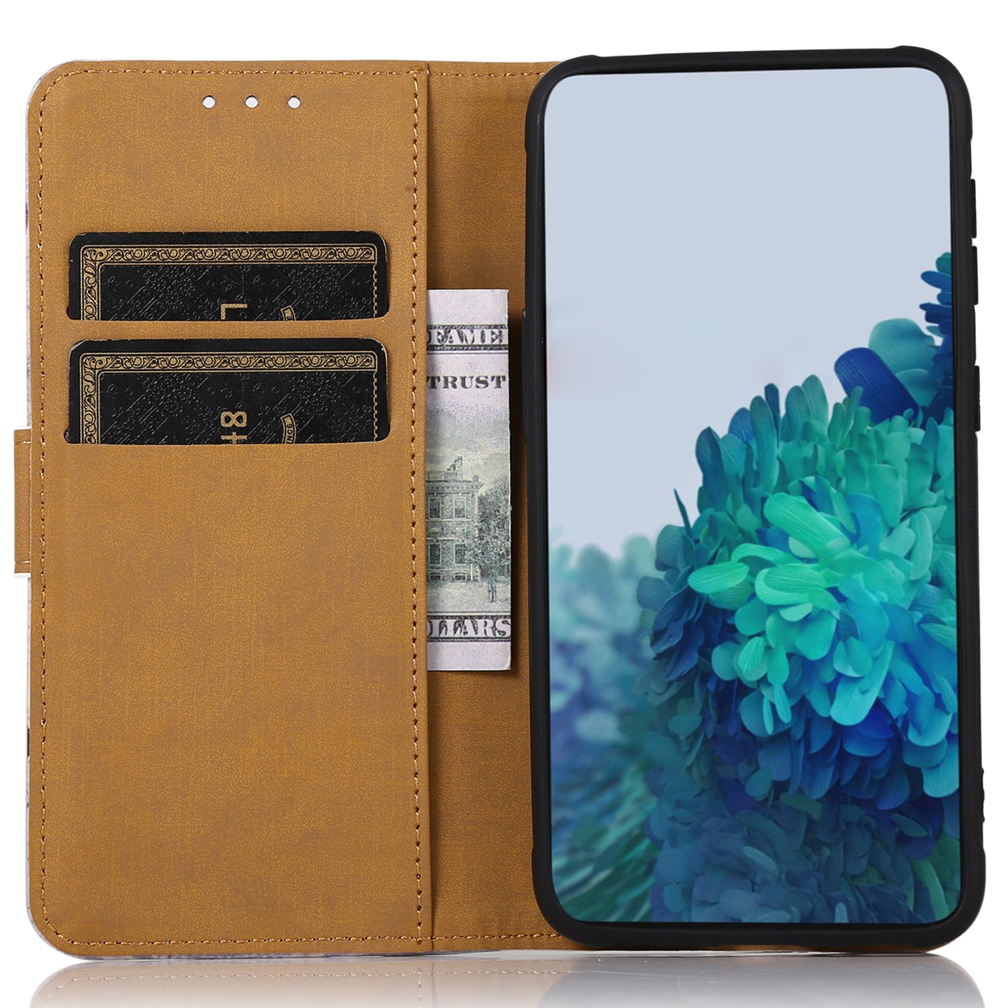 For OnePlus 11 5G Pattern Printing Phone Case PU Leather Stand Wallet Flip Cover - Fruit Tree