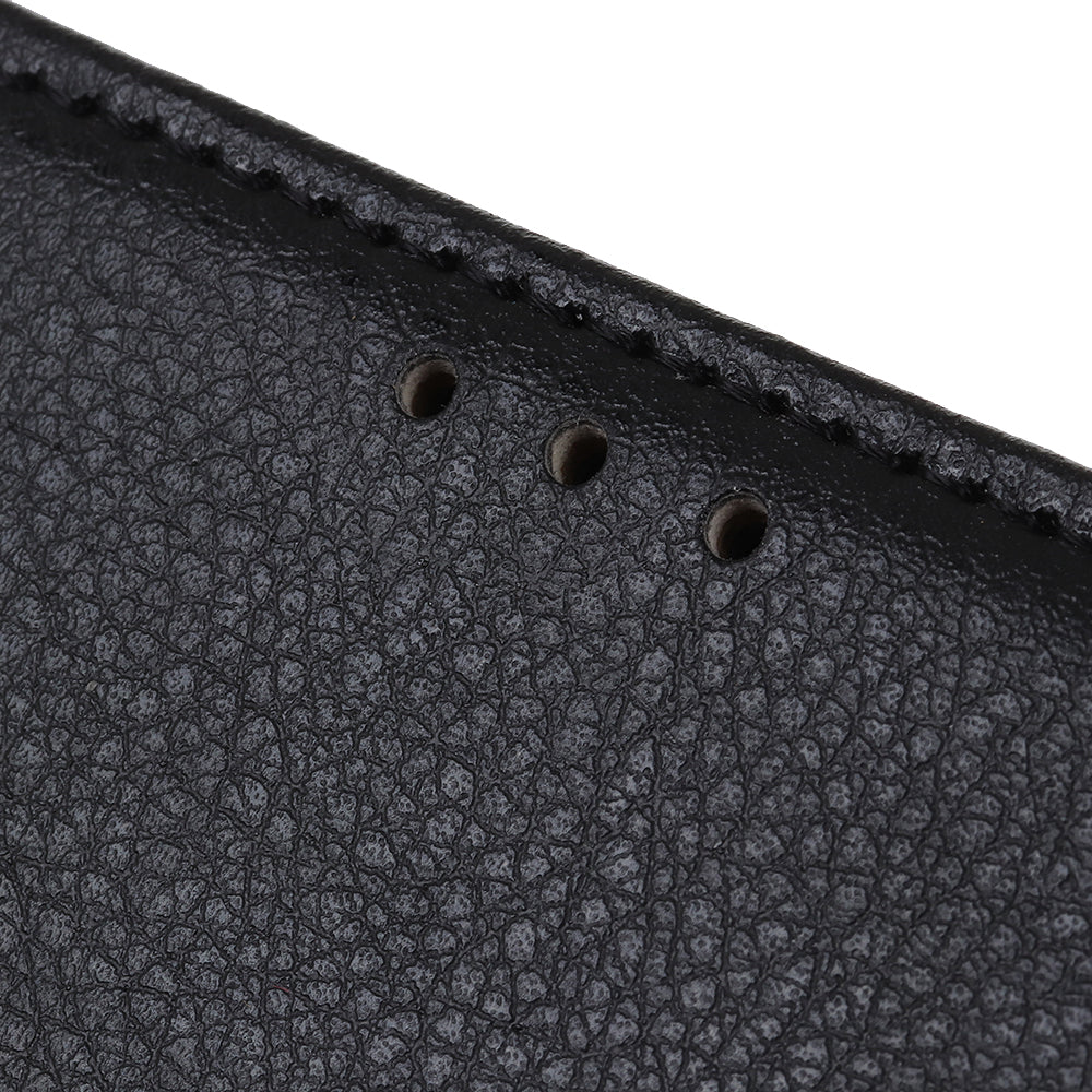 For OnePlus 11 5G Mobile Phone Case Litchi Texture PU Leather Wallet Stand Full Protection Cover - Black