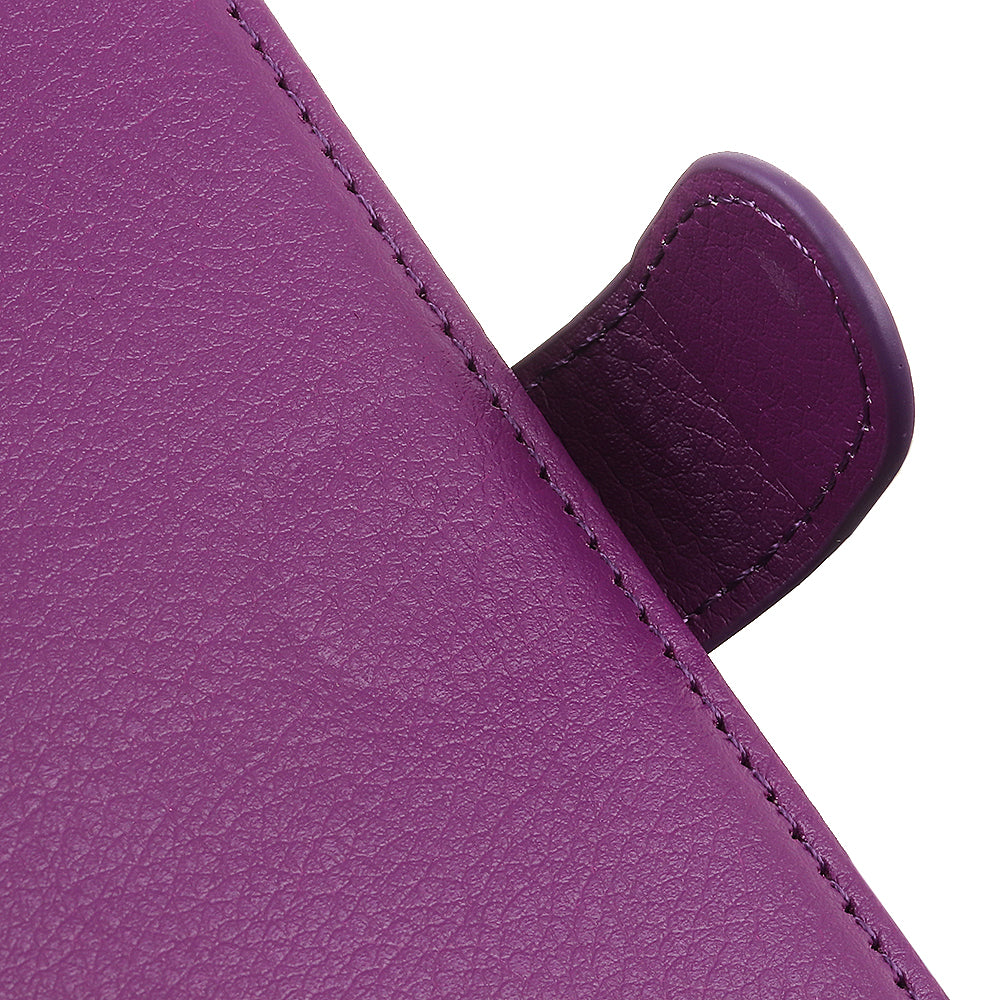 For OnePlus 11 5G Mobile Phone Case Litchi Texture PU Leather Wallet Stand Full Protection Cover - Purple