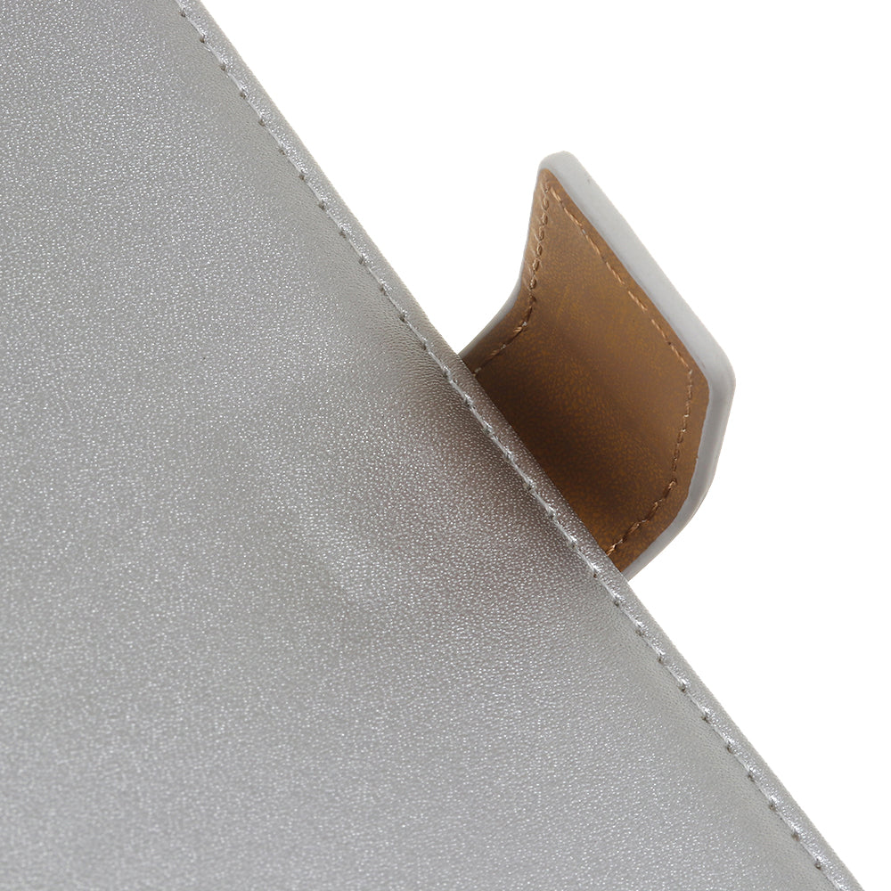 For OnePlus 11 5G Textured PU Leather Wallet Phone Case Full Protection Anti-drop Stand Cover - Silver