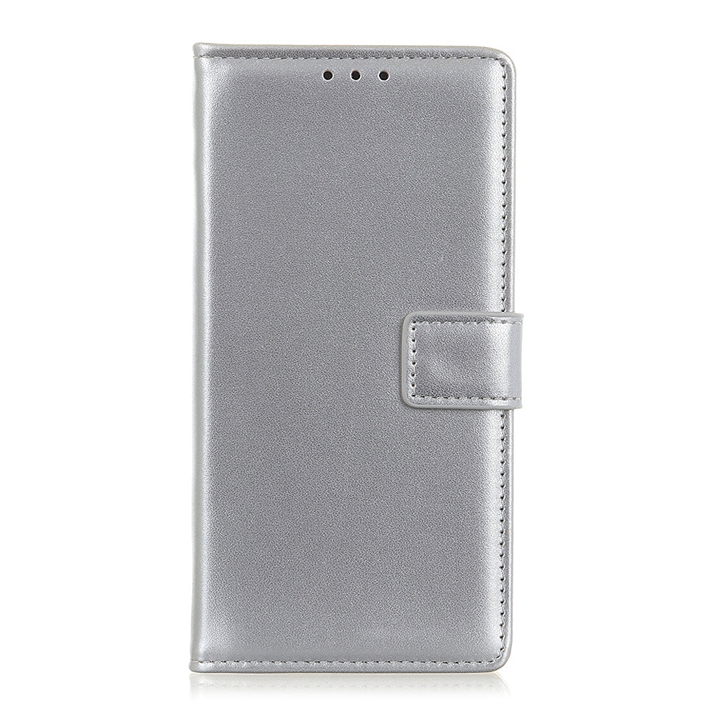 For OnePlus 11 5G Textured PU Leather Wallet Phone Case Full Protection Anti-drop Stand Cover - Silver