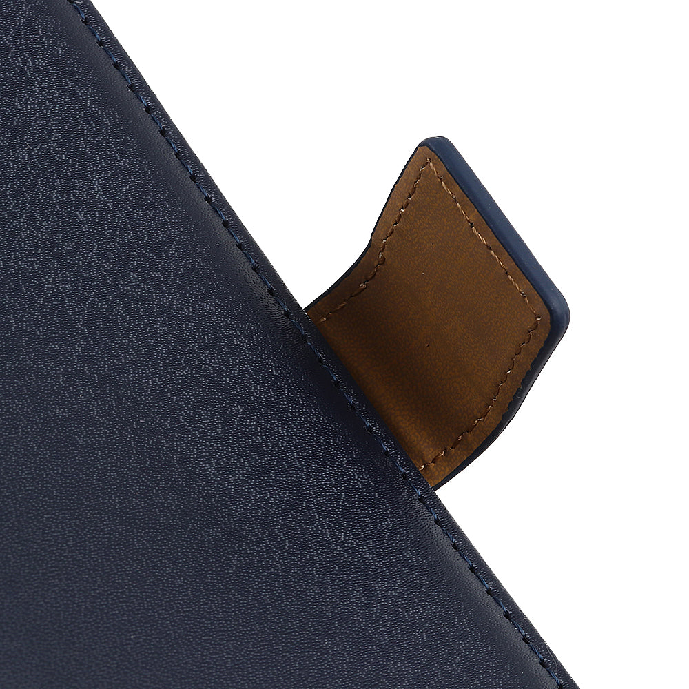 For OnePlus 11 5G Textured PU Leather Wallet Phone Case Full Protection Anti-drop Stand Cover - Blue