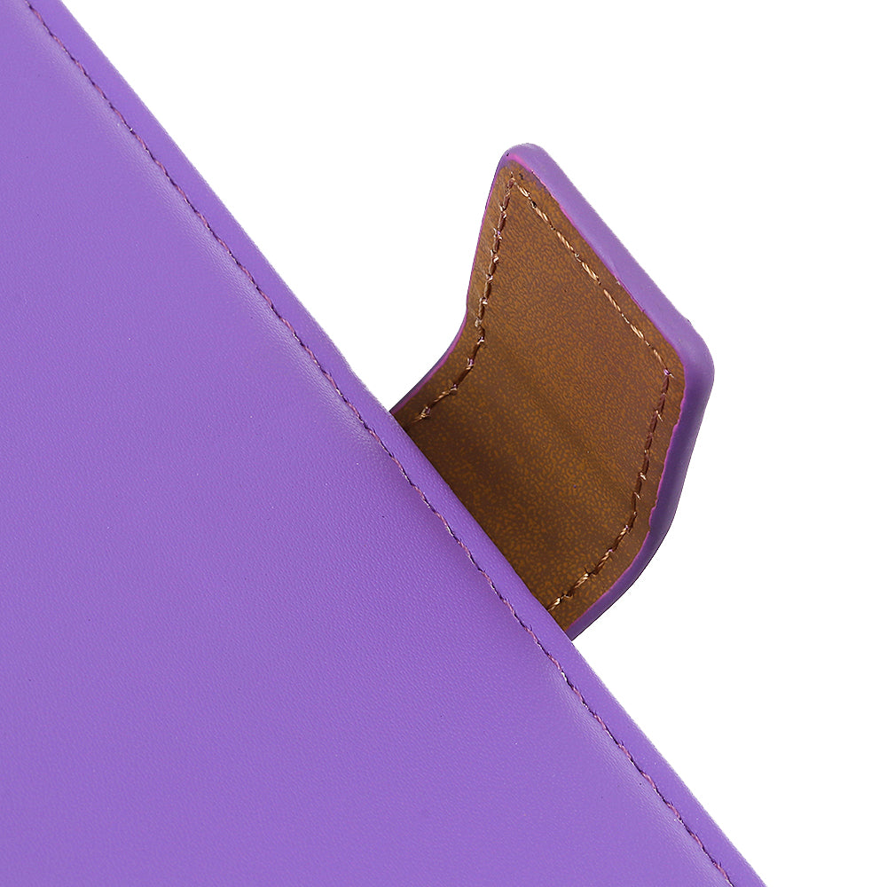 For OnePlus 11 5G Textured PU Leather Wallet Phone Case Full Protection Anti-drop Stand Cover - Purple