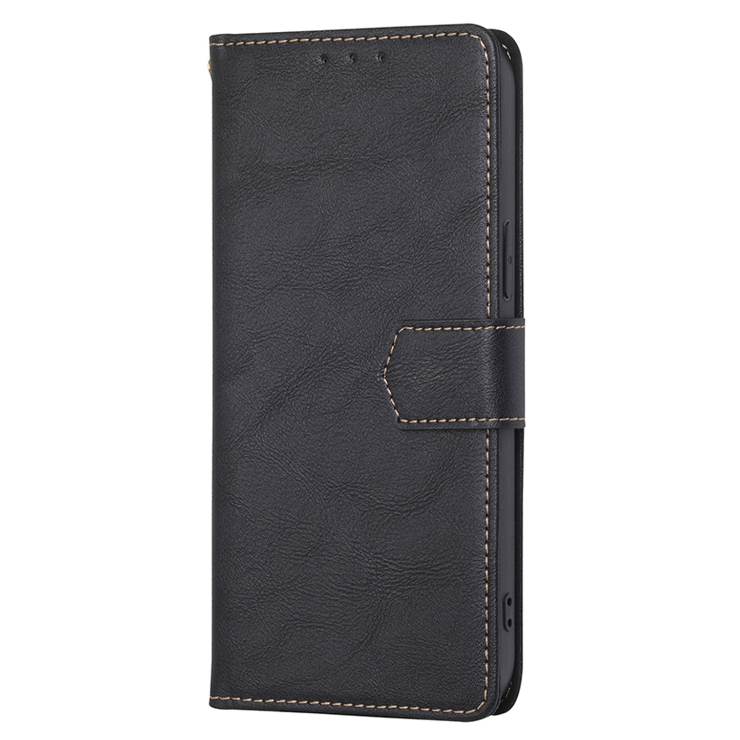 For OnePlus 11 5G Anti-drop Cowhide Texture PU Leather Stand Wallet Phone Case RFID Blocking Cover - Black