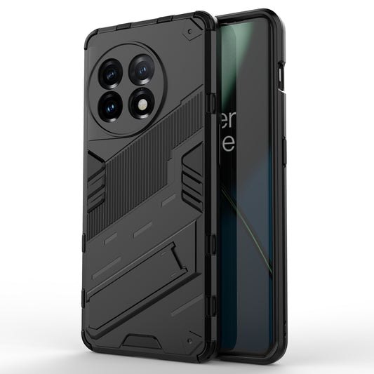 Phone Case for OnePlus 11 5G Kickstand TPU + PC Protective Cell Phone Cover - Black