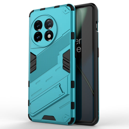 Phone Case for OnePlus 11 5G Kickstand TPU + PC Protective Cell Phone Cover - Baby Blue