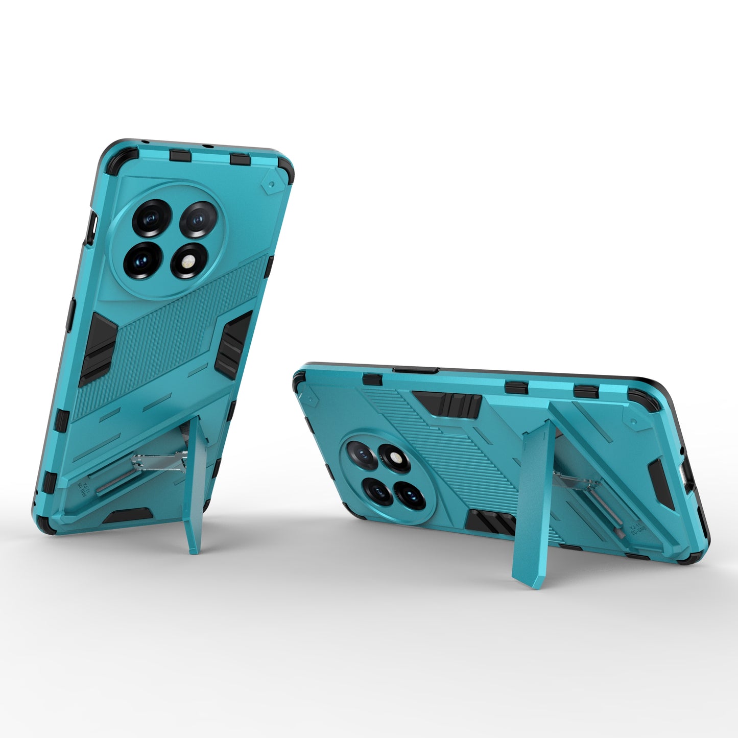 Phone Case for OnePlus 11 5G Kickstand TPU + PC Protective Cell Phone Cover - Baby Blue