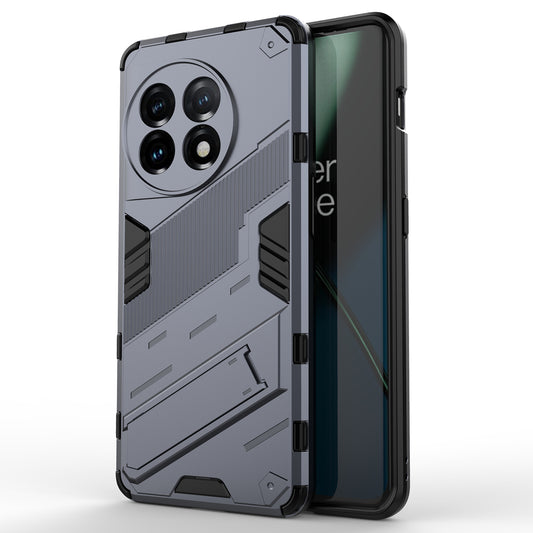 Phone Case for OnePlus 11 5G Kickstand TPU + PC Protective Cell Phone Cover - Dark Blue