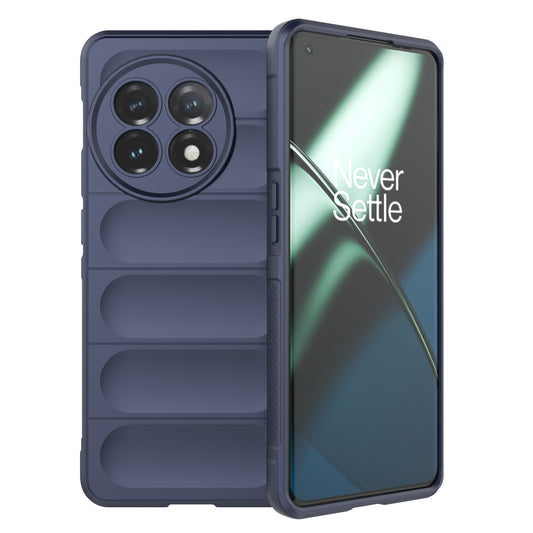 For OnePlus 11 5G Anti-scratch TPU Phone Case Rugged Back Protective Cell Phone Cover - Dark Blue