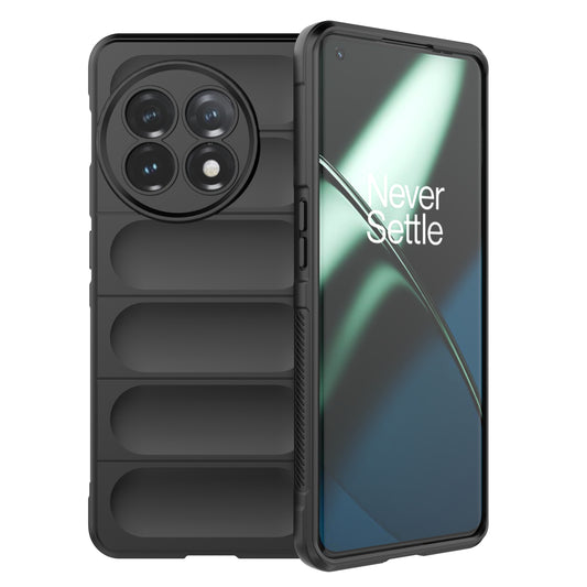 For OnePlus 11 5G Anti-scratch TPU Phone Case Rugged Back Protective Cell Phone Cover - Black