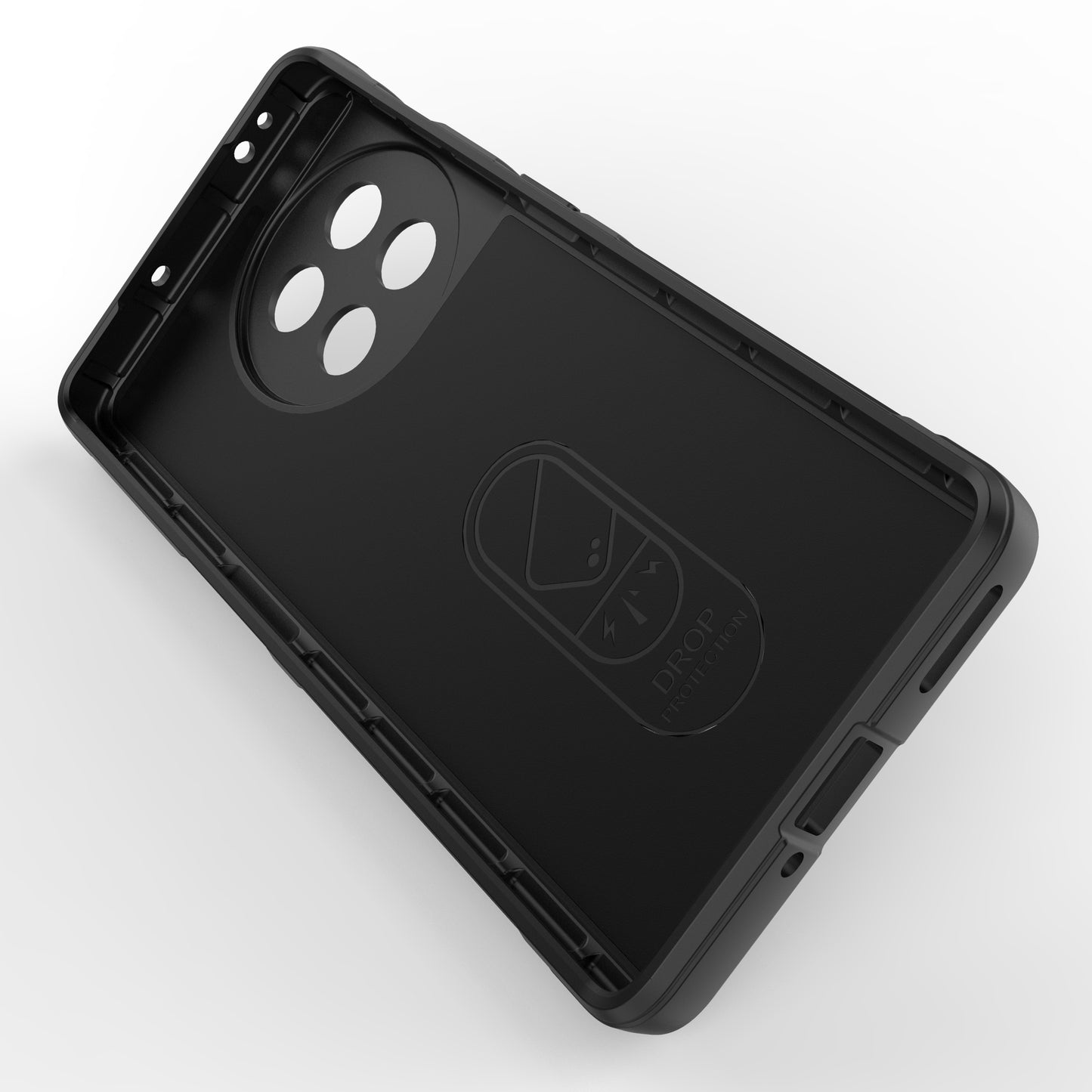Anti-drop TPU Phone Case For OnePlus Ace 2 5G / 11R 5G Rugged Phone Back Cover - Black