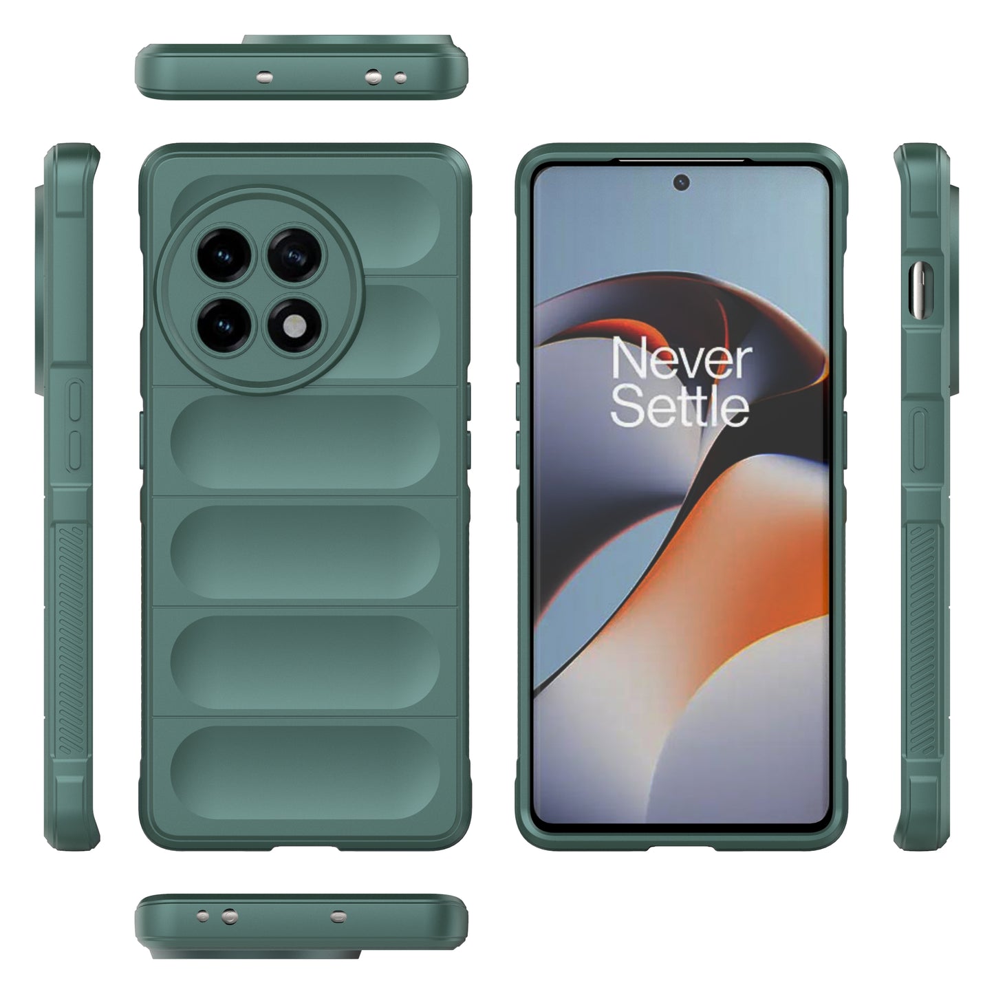 Anti-drop TPU Phone Case For OnePlus Ace 2 5G / 11R 5G Rugged Phone Back Cover - Green
