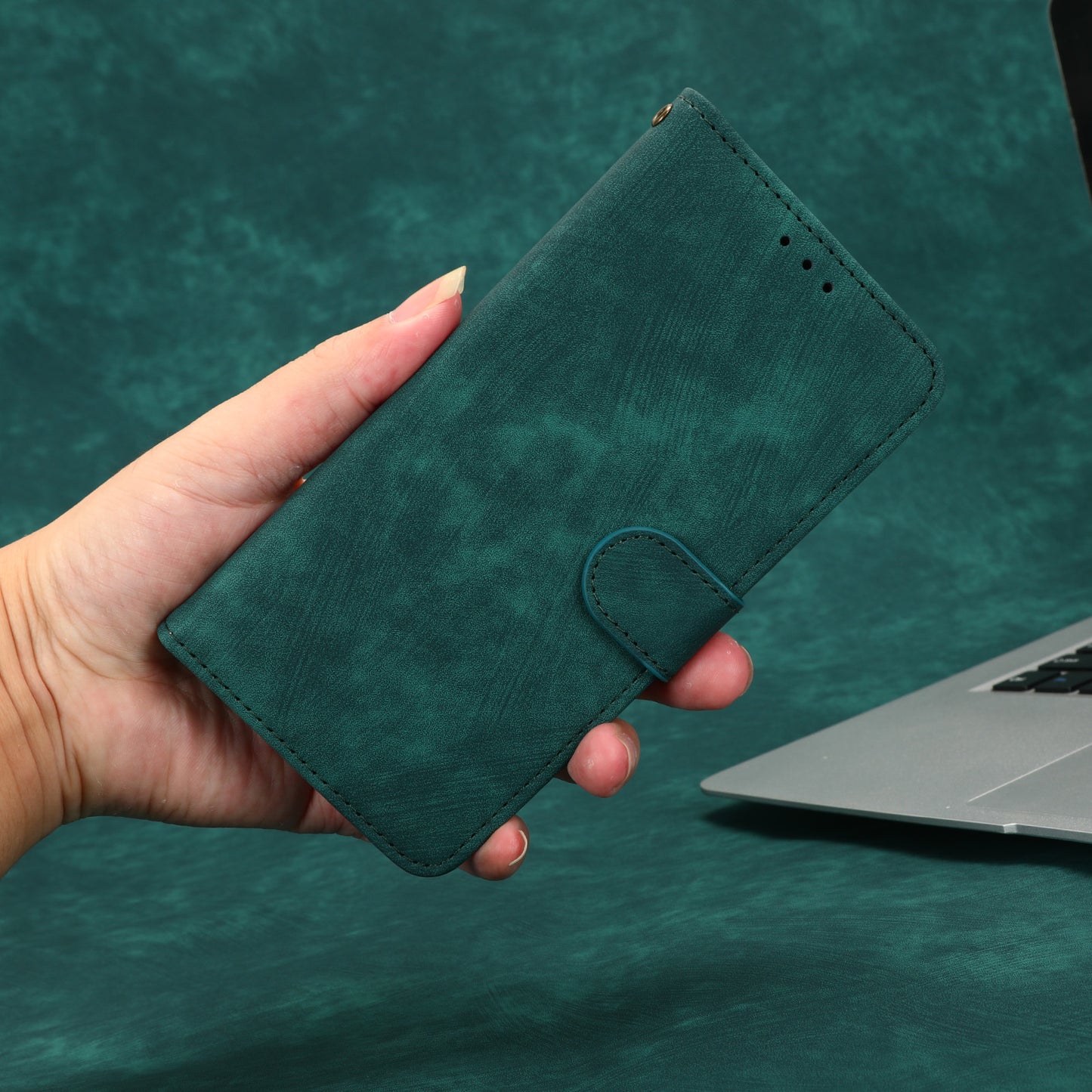 PU Leather Phone Case For OnePlus 11 5G Wallet Stand Protective Flip Phone Cover with RFID Blocking Protection - Green