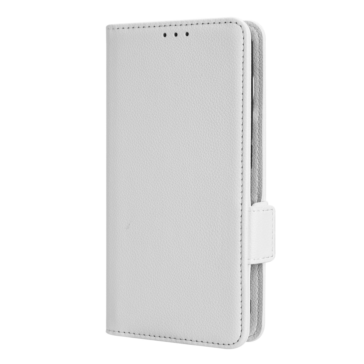 Anti-drop Phone Cover For OnePlus 11 5G Wallet Stand Litchi Texture PU Leather Protective Phone Case - White