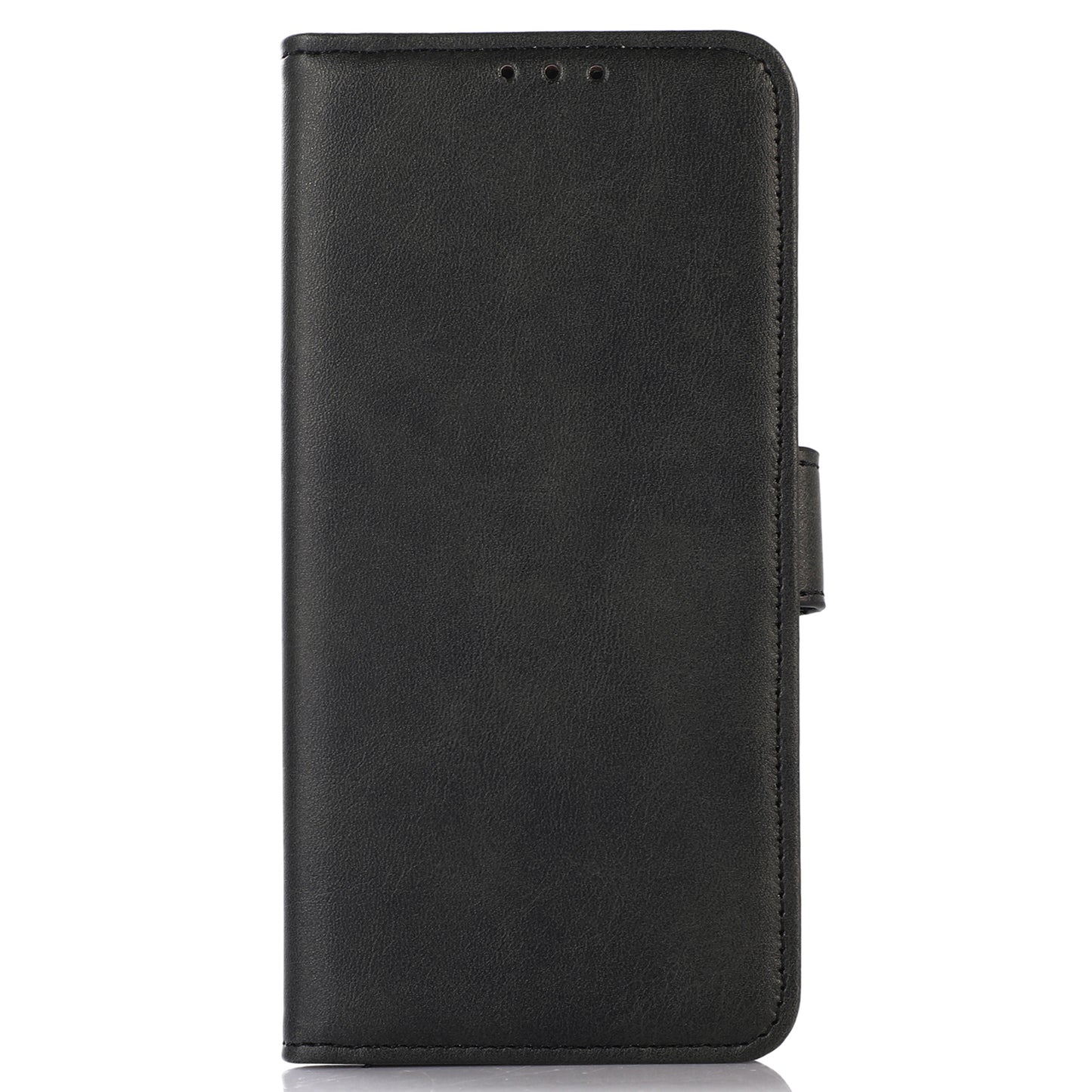 PU Leather Phone Cover For OnePlus Ace 2 5G / 11R 5G , Cowhide Texture Anti-scratch Cell Phone Case with Stand Wallet - Black