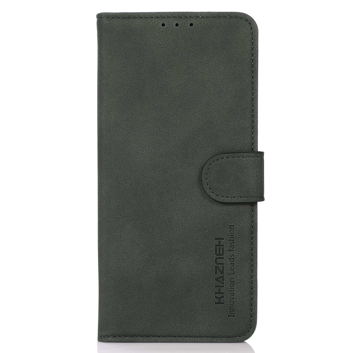KHAZNEH Protective Phone Case For OnePlus Ace 2 5G / 11R 5G Flip Leather Textured Phone Cover Stand Wallet - Green