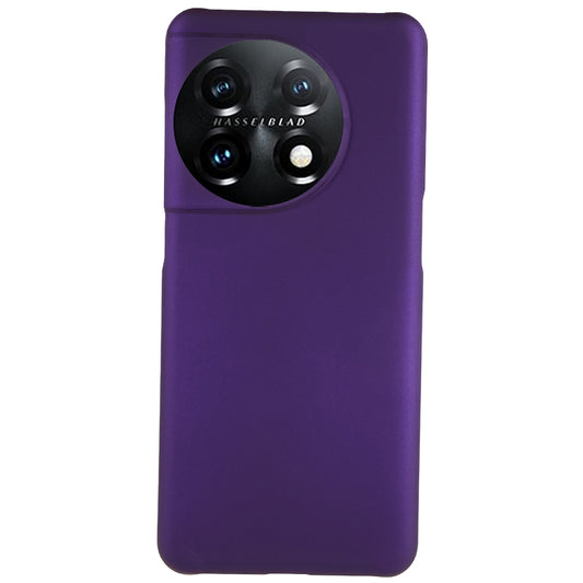 For OnePlus 11 5G Rubberized Texture Phone Case Hard PC Anti-fingerprints Phone Cover - Purple