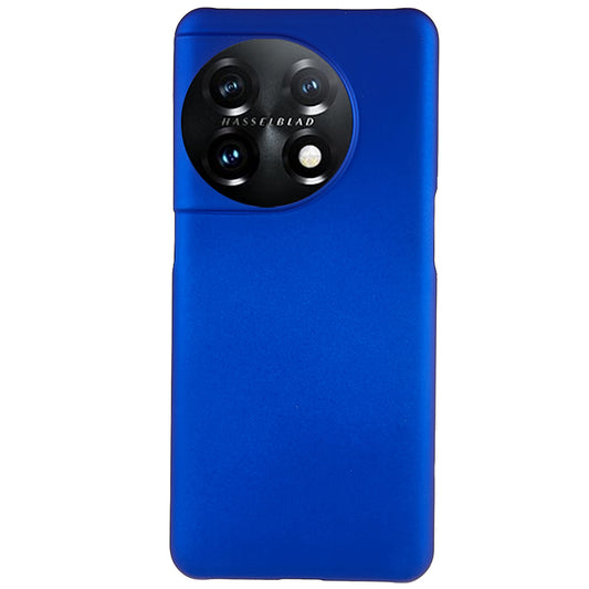 For OnePlus 11 5G Rubberized Texture Phone Case Hard PC Anti-fingerprints Phone Cover - Blue
