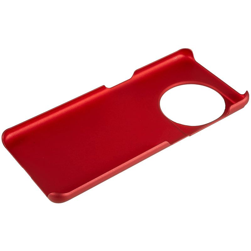 For OnePlus 11 5G Rubberized Texture Phone Case Hard PC Anti-fingerprints Phone Cover - Red