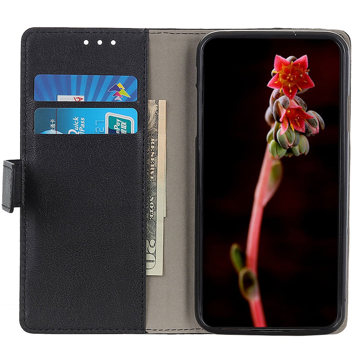For OnePlus Ace 2 5G / 11R 5G PU Leather Phone Wallet Case Stand Magnetic Clasp Phone Cover - Black