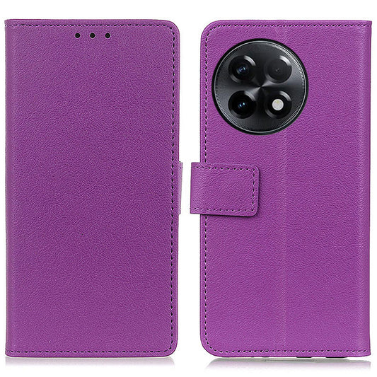 For OnePlus Ace 2 5G / 11R 5G PU Leather Phone Wallet Case Stand Magnetic Clasp Phone Cover - Purple