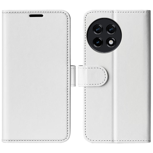 For OnePlus Ace 2 5G / 11R 5G Shockproof Crazy Horse Texture Case Leather Wallet Stand Flip Cover - White