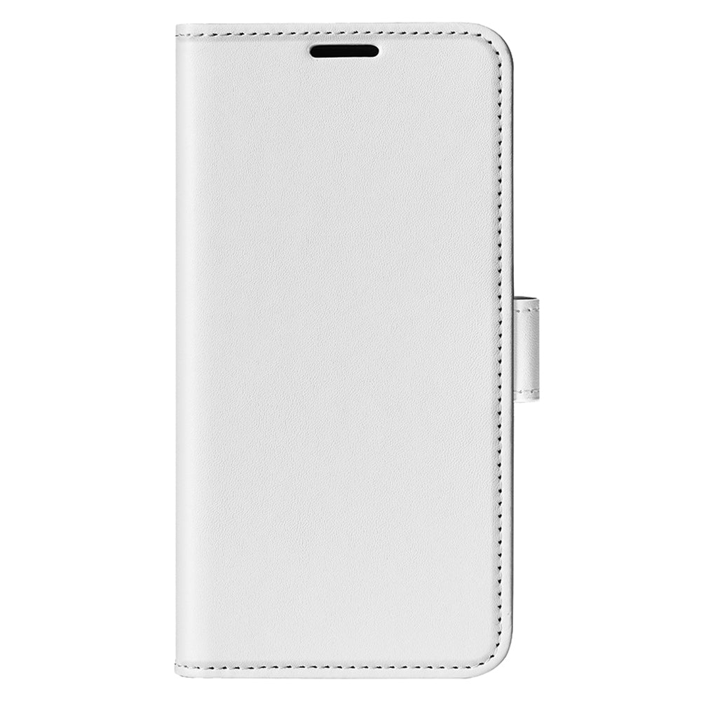 For OnePlus Ace 2 5G / 11R 5G Shockproof Crazy Horse Texture Case Leather Wallet Stand Flip Cover - White