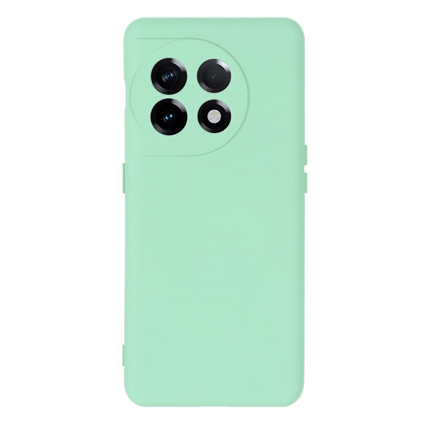 For OnePlus 11 5G Liquid Silicone Phone Case Camera Protection Anti-Scratch Cover - Green