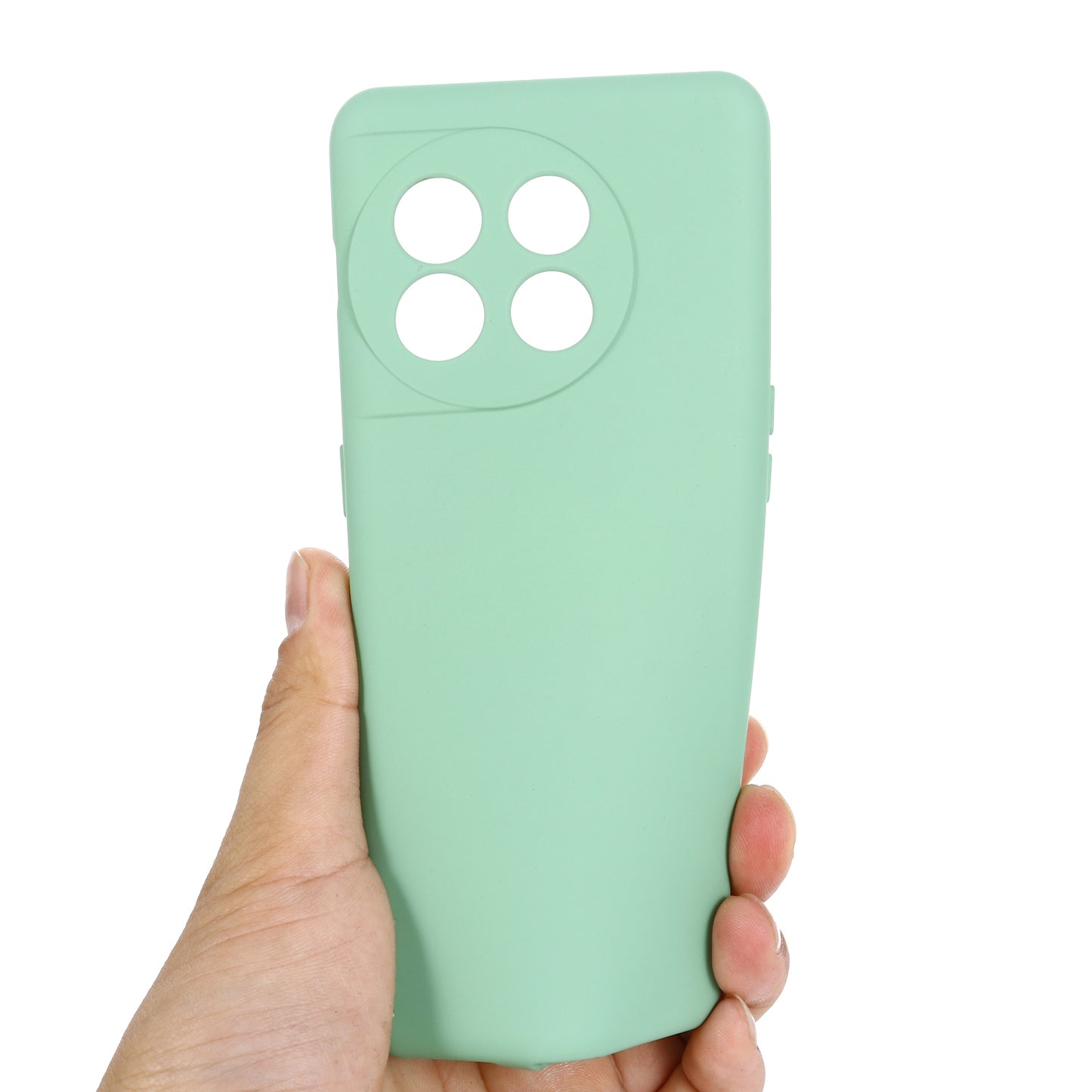 For OnePlus 11 5G Liquid Silicone Phone Case Camera Protection Anti-Scratch Cover - Green