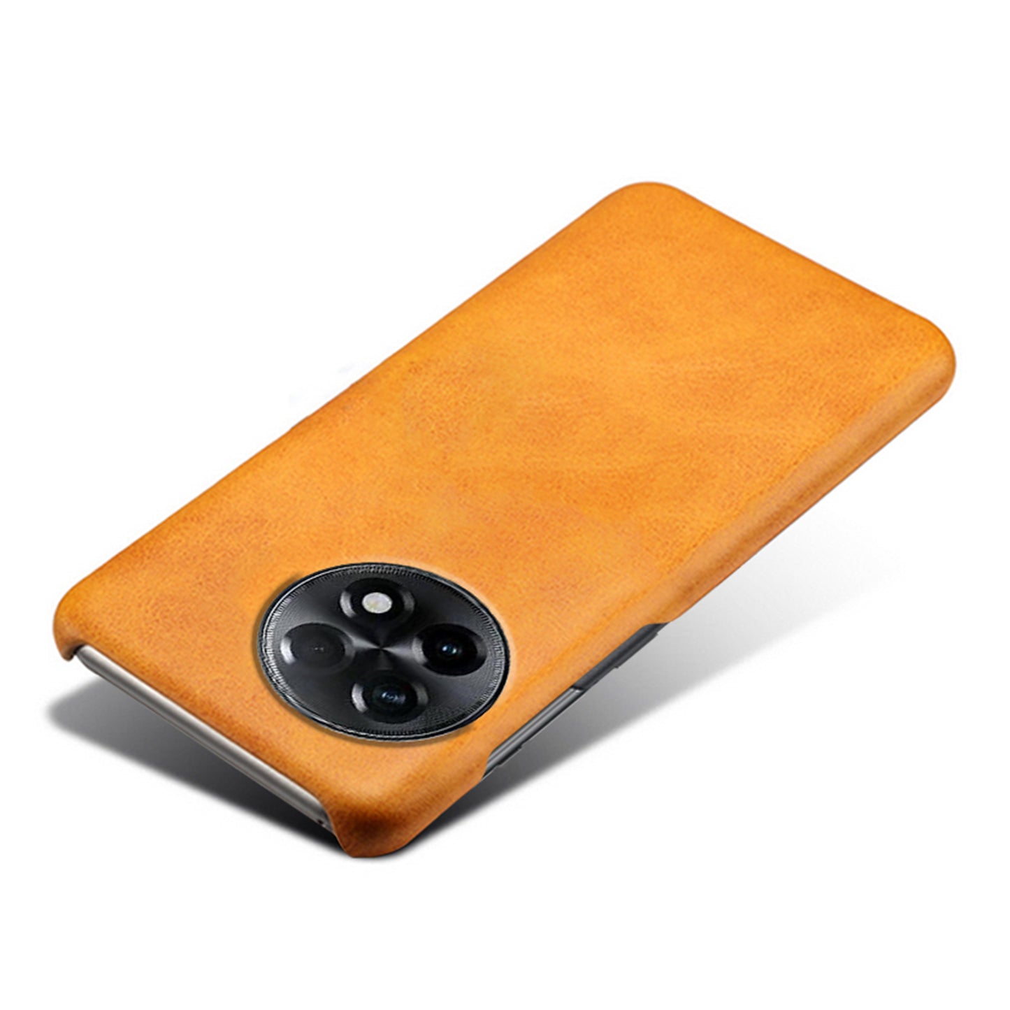 For OnePlus 11R 5G / Ace 2 5G Anti-scratch PU Leather+PC Mobile Phone Case Calf Texture Cell Phone Cover - Orange