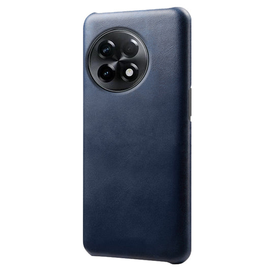 For OnePlus 11R 5G / Ace 2 5G Anti-scratch PU Leather+PC Mobile Phone Case Calf Texture Cell Phone Cover - Blue