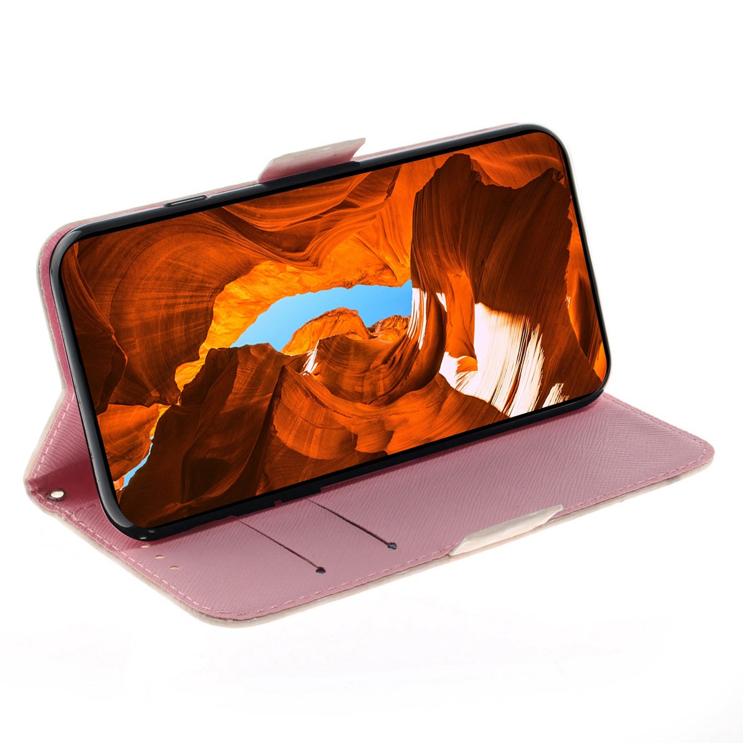 Anti-drop Cell Phone Cover for OnePlus 11 5G Pattern Printing Leather Wallet Phone Stand Case with Strap -  Butterfly High Heels