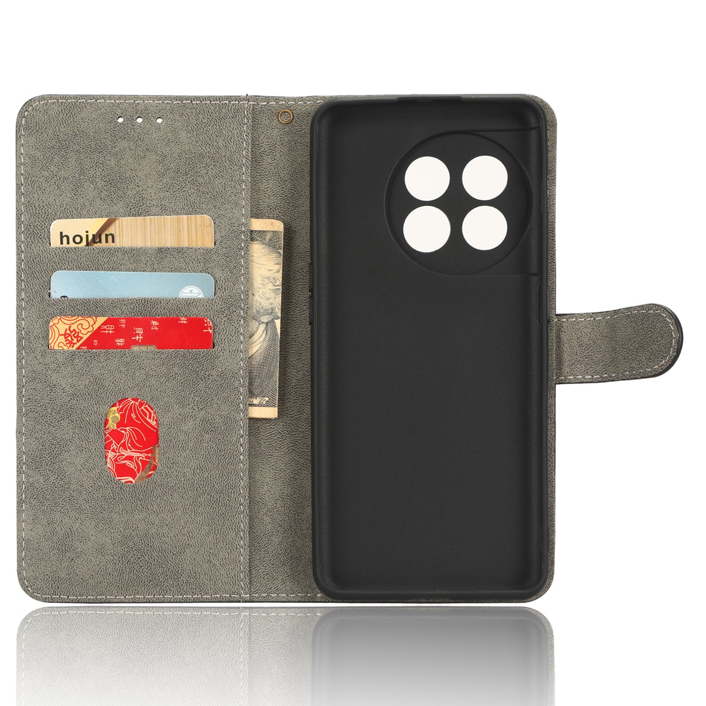For OnePlus Ace 2 5G / 11R 5G Wallet Case RFID Blocking Leather Stand Phone Cover with Strap - Green
