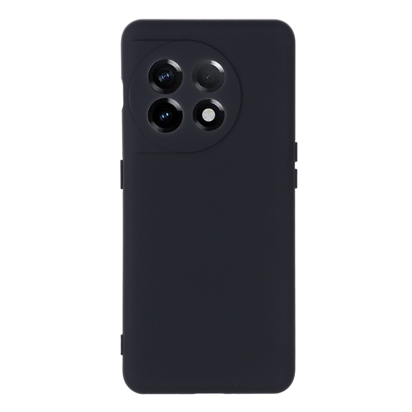 For OnePlus Ace 2 5G / 11R 5G Liquid Silicone Phone Case Anti-Scratch Slim Cover - Black
