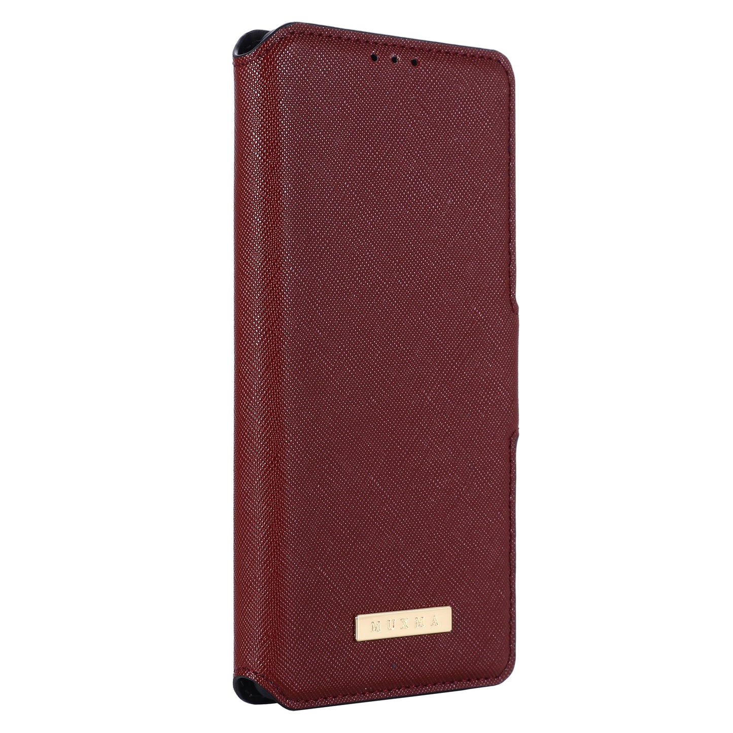 MUXMA MX115 Cross Texture Phone Case for OnePlus 11R 5G / Ace 2 5G , PU Leather Stand Wallet Flip Cover - Red