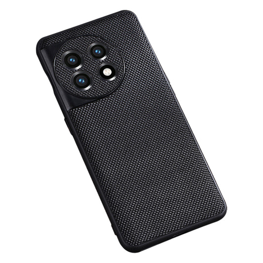 For OnePlus Ace 2 5G / 11R 5G Nylon Coated TPU Phone Case Anti-drop Cellphone Back Cover - Black