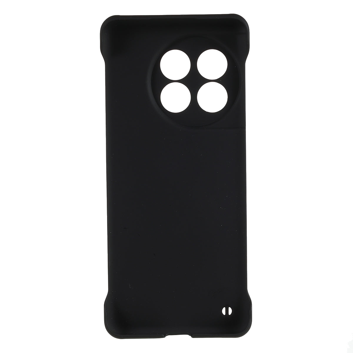 For OnePlus 11 5G Frameless Phone Case Hard PC Skin-touch  Shock Absorbent Slim Cover - Black
