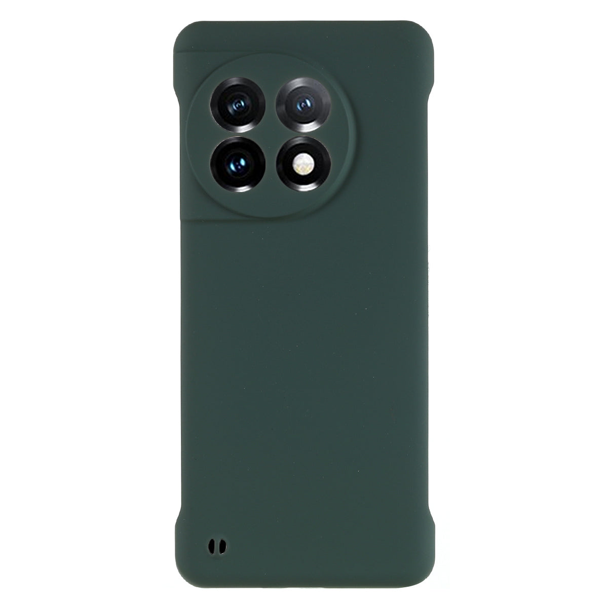 For OnePlus 11 5G Frameless Phone Case Hard PC Skin-touch  Shock Absorbent Slim Cover - Midnight Green