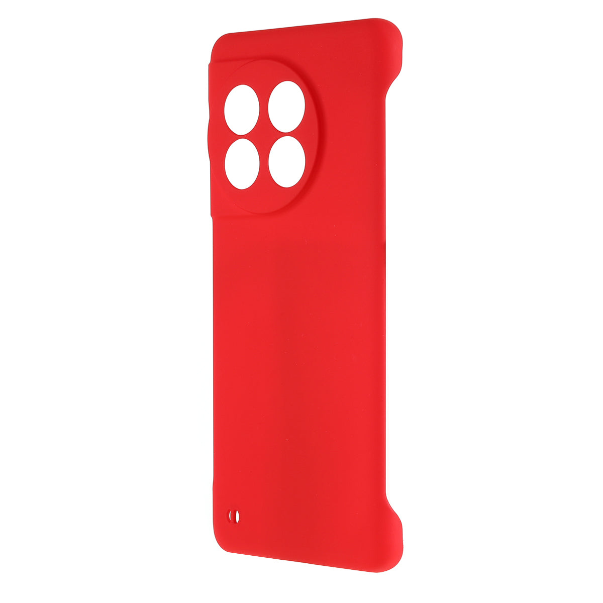 For OnePlus 11 5G Frameless Phone Case Hard PC Skin-touch  Shock Absorbent Slim Cover - Red