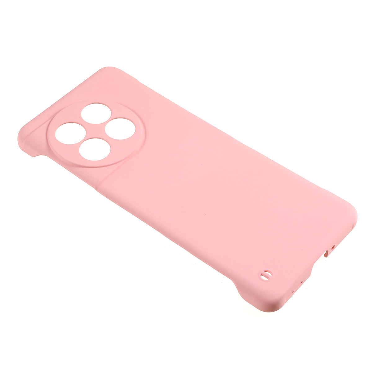 For OnePlus 11 5G Frameless Phone Case Hard PC Skin-touch  Shock Absorbent Slim Cover - Pink