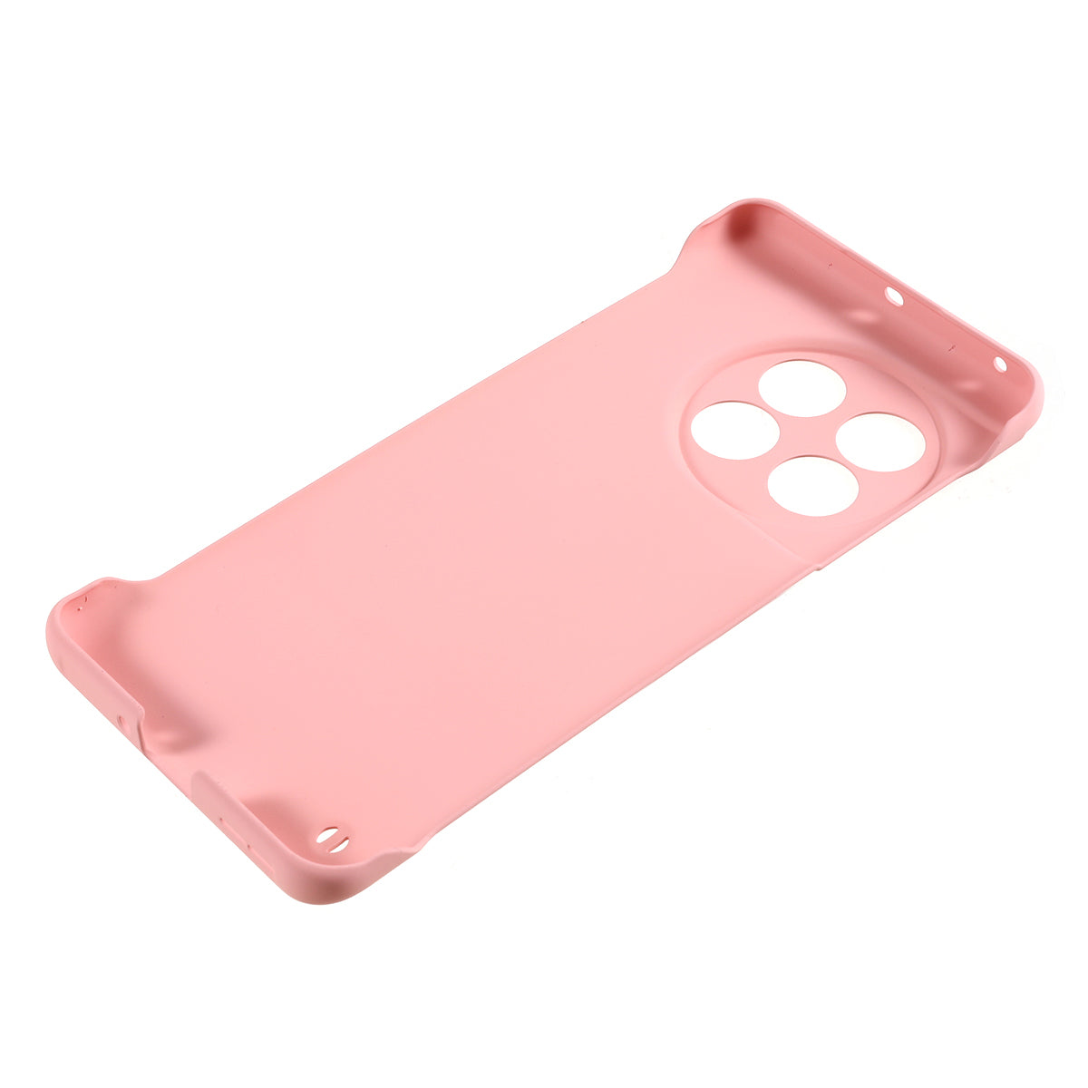 For OnePlus 11 5G Frameless Phone Case Hard PC Skin-touch  Shock Absorbent Slim Cover - Pink