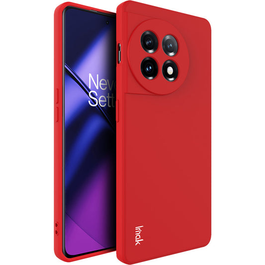IMAK UC-4 Series For OnePlus Ace 2 5G / 11R 5G Phone Case Straight Edge Anti-Drop Cell Phone TPU Cover - Red