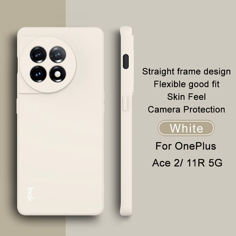 IMAK UC-4 Series For OnePlus Ace 2 5G / 11R 5G Phone Case Straight Edge Anti-Drop Cell Phone TPU Cover - White