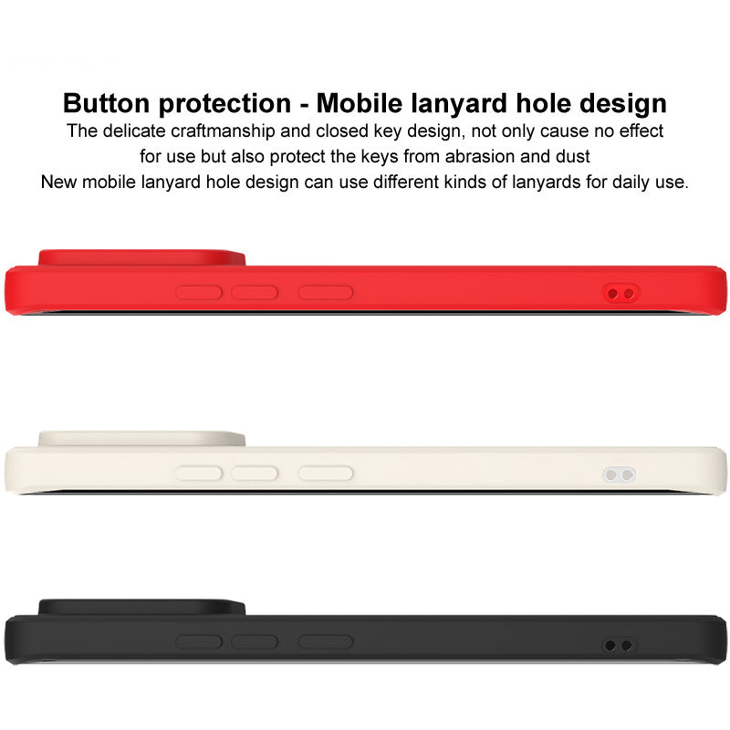 IMAK UC-4 Series Anti-Drop Slim Case for OnePlus 11 5G TPU Case Straight Edge Cell Phone Cover - Red